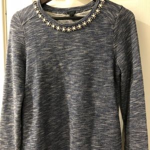 J Crew sweatshirt with embellish small